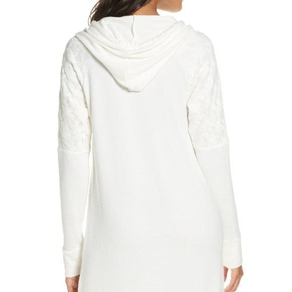 FLORA NIKROOZ Sleep Lounge Shirt in White Size Small - Picture 7 of 13